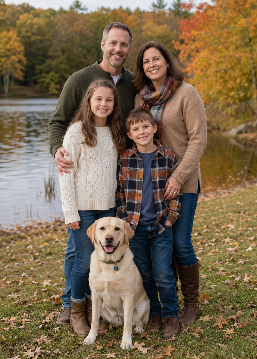 Original photo used for the Christmas Sweater Family sample card.